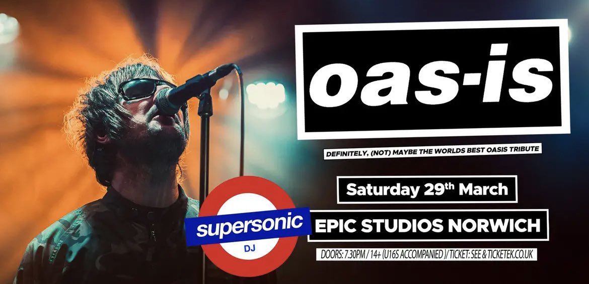 Can’t wait to be joining the best tribute around again this weekend in Norwich! Making our debut in the great city too!!