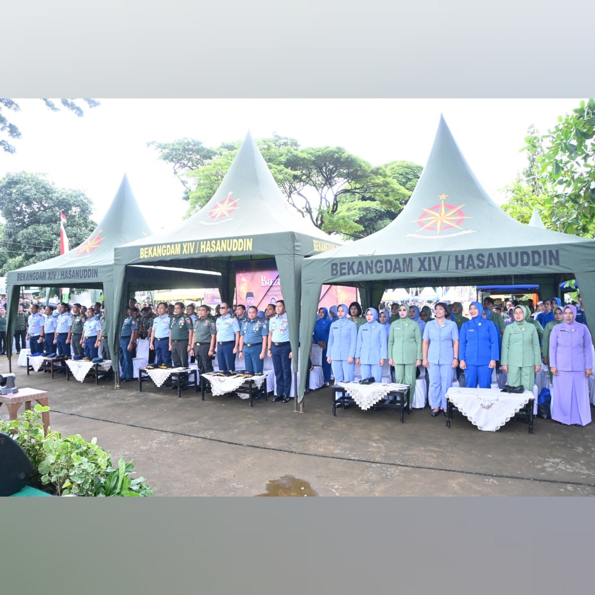 hasanuddinhnd's tweet photo. Danlanud Didampingi Ketua Pia Ardhya Garini Cabang 7/D. ll Lanud Sultan Hasanuddin Hadiri Bazar Ramadhan TNI 2025 https://t.co/ztn3j89mmw