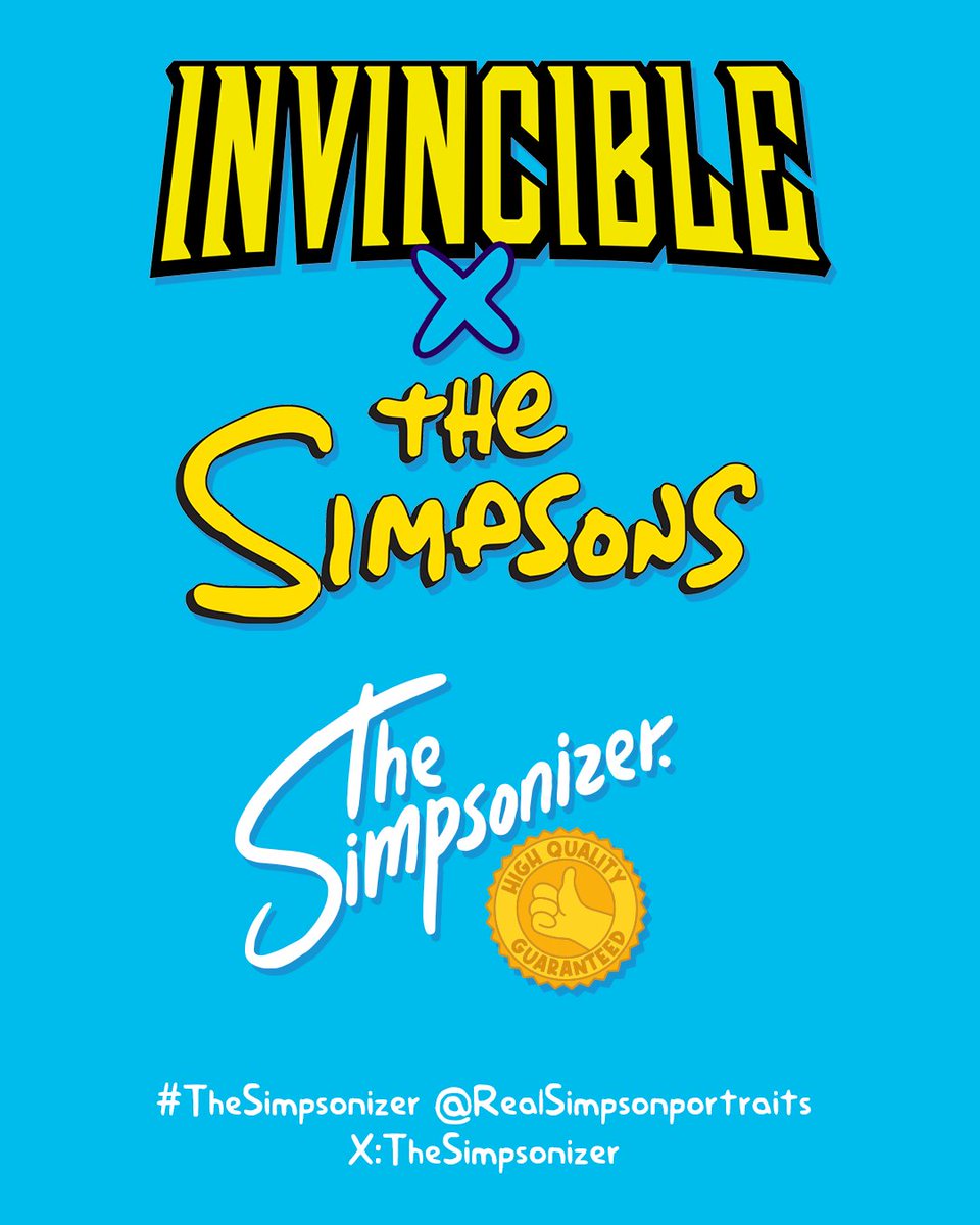 ArminCastellon's tweet photo. Hoy les tarigo a #DupliKate, #InvincibleXTheSimpsons por #TheSimpsonizer. Proyecto que acabo de comenzar mezclando #Invincible con estilo #LosSimpsons ¿Qué personaje quisieran ver después? https://t.co/ZdBFbiJS1d