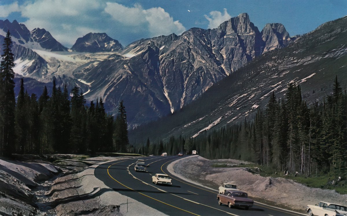 Rogers Pass Highway in BC in 1962