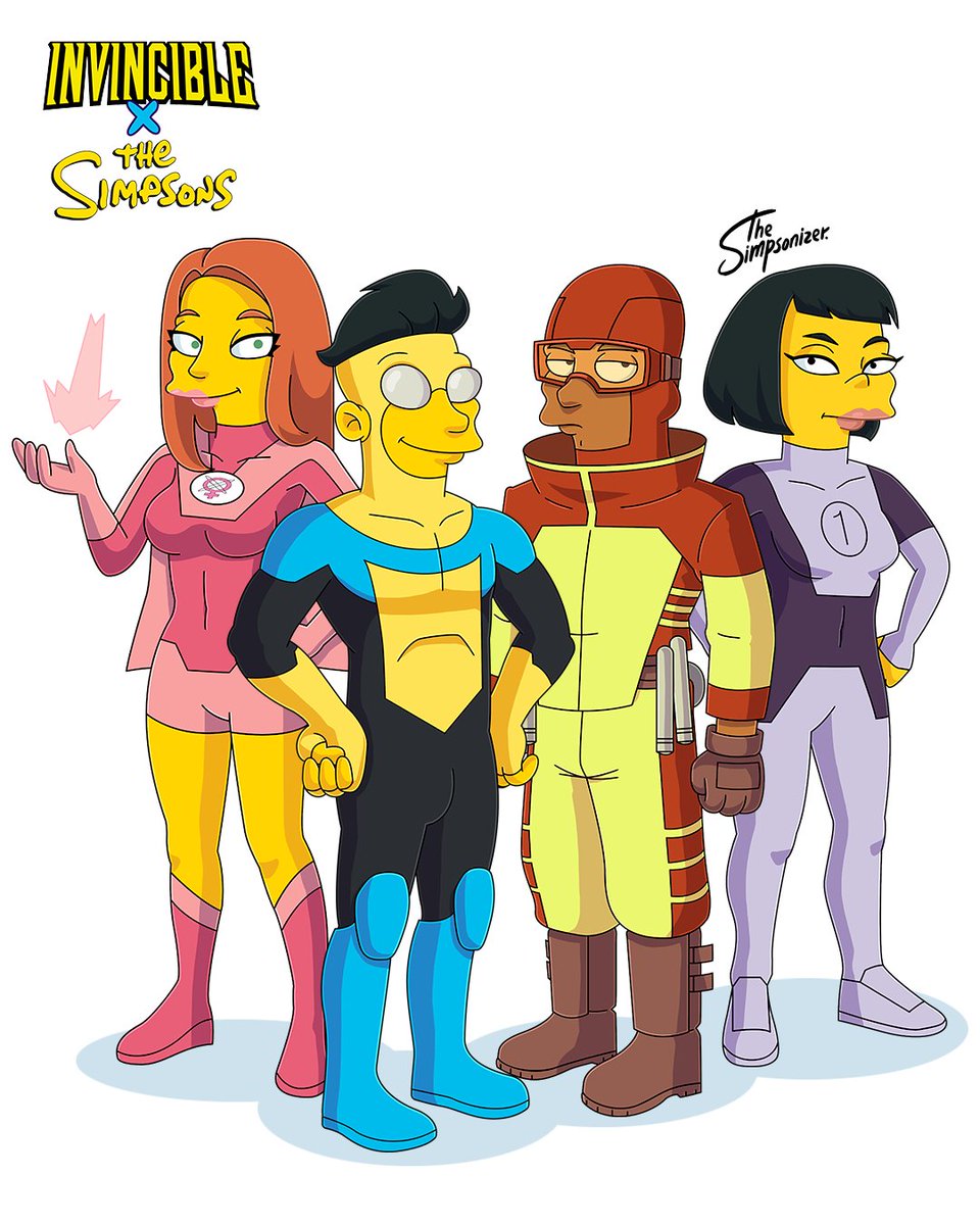 ArminCastellon's tweet photo. #InvincibleXTheSimpsons by #TheSimpsonizer https://t.co/ksgkD08Use