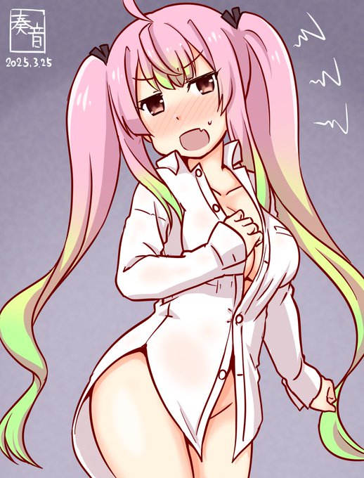 「桃がどんなに可愛くったって、提督は提督!
  一線を守ってよね?
 …ふぇ? 桃にそういう気、ない? うっそぉ!」

#艦これ版真剣お絵描き60分一本勝負_20250325
#桃 