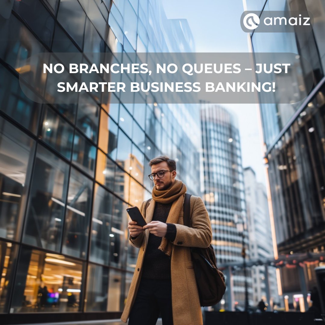 AmaizFinance's tweet photo. ๐น No branches, no queues โ just smarter business banking! Manage your money 24/7 from anywhere with Amaiz. ๐๐ผ
๐ https://t.co/1B8aSAWl7O
#Amaiz #NoBranches #BusinessBanking #DigitalFinance #Entrepreneurship #Virtualcards #SEPA #SWIFT #FPS #IBANs https://t.co/GzhrBICQ61