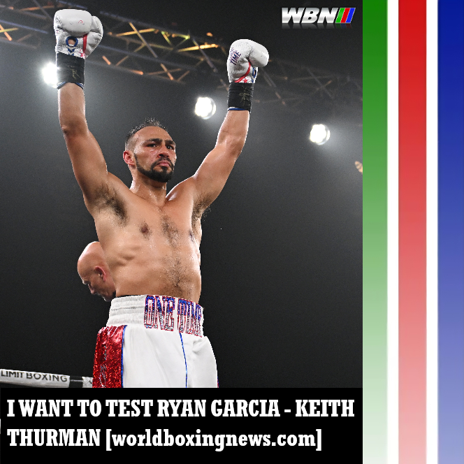 WorldBoxingNews's tweet image. Following his knockout win over Brock Jarvis, @keithfthurmanjr speaks to worldboxingnews.com about his next move.

Thurman discusses a possible deal with @Tim_Tszyu or facing @RyanGarcia, among others.

Full story: worldboxingnews.com/keith-thurman-… #OneTime