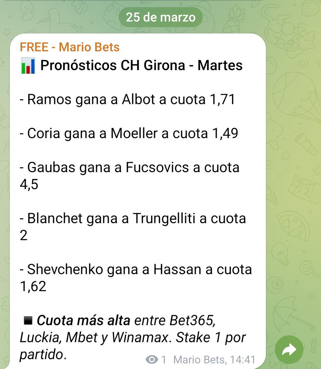 Mario_bets_'s tweet photo. Pronósticos Challenger de Girona

+ INFO en:

https://t.co/y1WPQs5bJv https://t.co/ykPAqotB0c