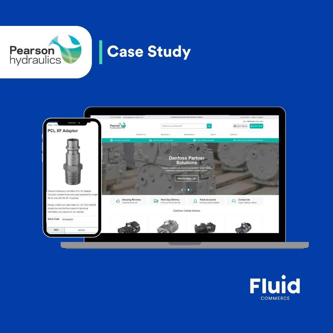 fluid_commerce's tweet image. Pearson Hydraulics partnered with Fluid to transform their website into a powerful B2B platform with seamless integrations for efficiency, scalability &amp;amp; engagement.

Discover how we did it: fluidcommerce.co.uk/projects/pears… 

#casesstudy #webdevelopment