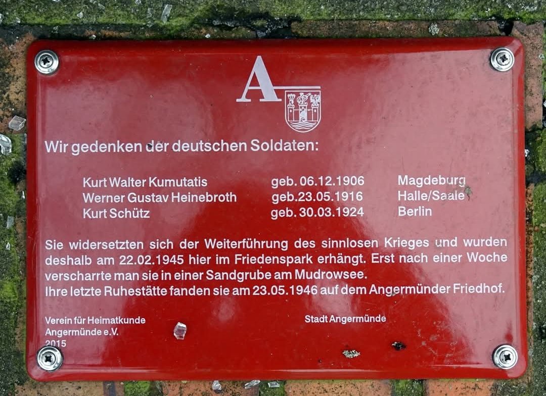 Wir brauchen keine Wiederholung solcher Szenarien!
#niewieder

„Niemand, der bei Verstand ist, zieht den Krieg dem Frieden vor; denn in diesem begraben die Söhne ihre Väter, in jenem die Väter ihre Söhne. “ - Herodot