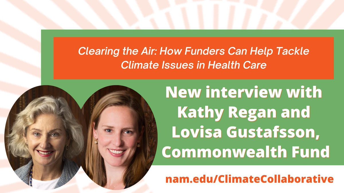 National Academy of Medicine (@thenamedicine) on Twitter photo Tackling climate change in health care requires funding, research, and action. See how <a href="/commonwealthfnd/">Commonwealth Fund</a> is leading the way in recent NAM feature story. Read more:
bit.ly/3DizTRx #ClimateActionforHealth Tackling climate change in health care requires funding, research, and action. See how <a href="/commonwealthfnd/">Commonwealth Fund</a> is leading the way in recent NAM feature story. Read more:
bit.ly/3DizTRx #ClimateActionforHealth
