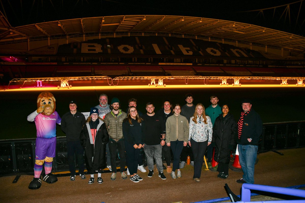 Bolton Wanderers in the Community (@officialbwitc) on Twitter photo Thank you to all our Sleepout participants who braved the March weather to help us raise vital funds for <a href="/UrbanOutreachUK/">Urban Outreach</a> and Bolton Wanderers in the Community
Over 90 BWFC supporters, local residents and businesses joined us on Friday 21st March for the BWFC Stadium Sleepout. Thank you to all our Sleepout participants who braved the March weather to help us raise vital funds for <a href="/UrbanOutreachUK/">Urban Outreach</a> and Bolton Wanderers in the Community
Over 90 BWFC supporters, local residents and businesses joined us on Friday 21st March for the BWFC Stadium Sleepout.