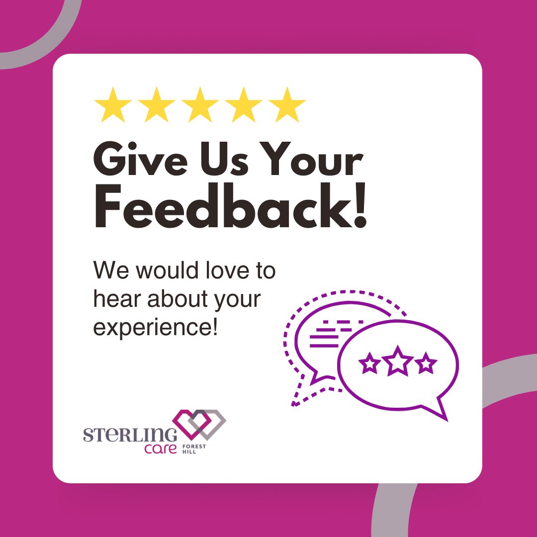 forest_sterling's tweet photo. 🗣️ Your experience matters to us! Share your feedback and help us continue to improve our services. At Sterling Care, we're committed to listening and evolving to meet your needs. #PatientVoices https://t.co/hXYBGzt8sa