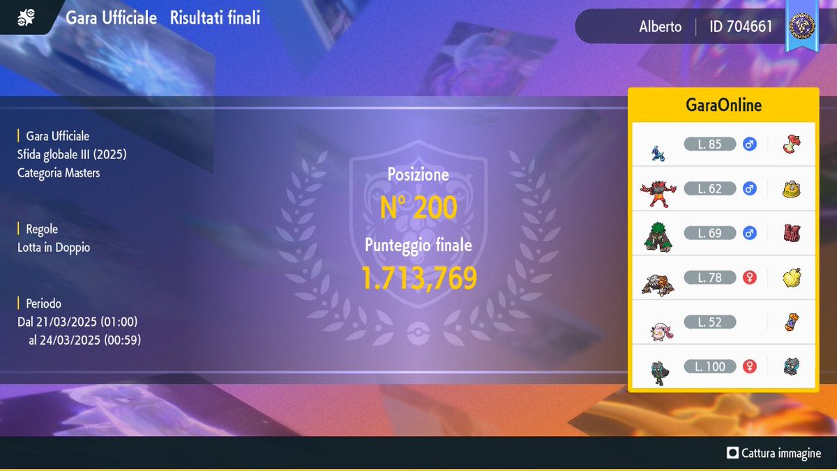 OgreVGC's tweet image. Top 64 (39th place), 24-6 in-game, at Global Challenge 3.
It’s a shame I didn’t have more time to play since I was in Stockholm, I definitely would have aimed for a better placement.
+30 CP (517 / top 75)
Thanks to @pero_francesco for helping me with the team.