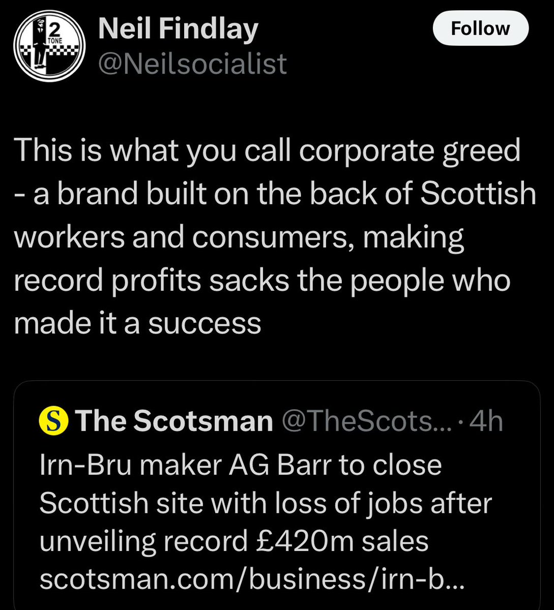 J4m35c4mpb3ll's tweet image. Ravenscraig, Gartcosh, Linwood, Methil, Grangemouth, and now Barrs.

When will you unionists get it into your heads it’s being shackled to Westminster thats the problem?

Scorched earth Scotland, soon there will be nothing left.