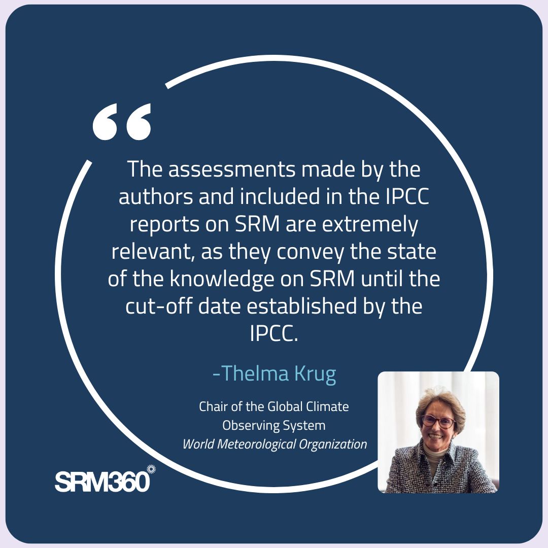 SRM360_org's tweet image. With the @IPCC_CH set to include SRM in its next report, we asked experts Thelma Krug, @ScCloudMD, and Alfonso Fernández what this means for the field.

☀️ Their reactions: buff.ly/CSGgl8y

#SolarGeoengineering #SunlightReflectionMethods