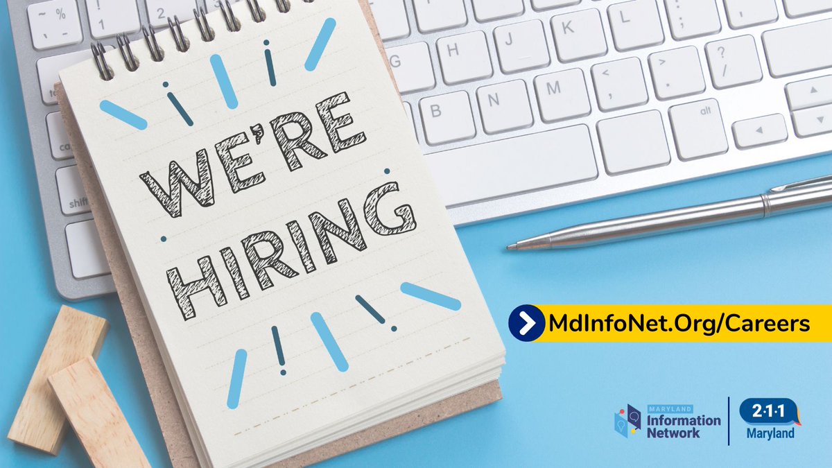 We're hiring! We have two open positions for our Care Coordination program. Learn more about joining the Maryland Information Network (MdInfoNet) team and apply: mdinfonet.org/careers/ #nonprofit