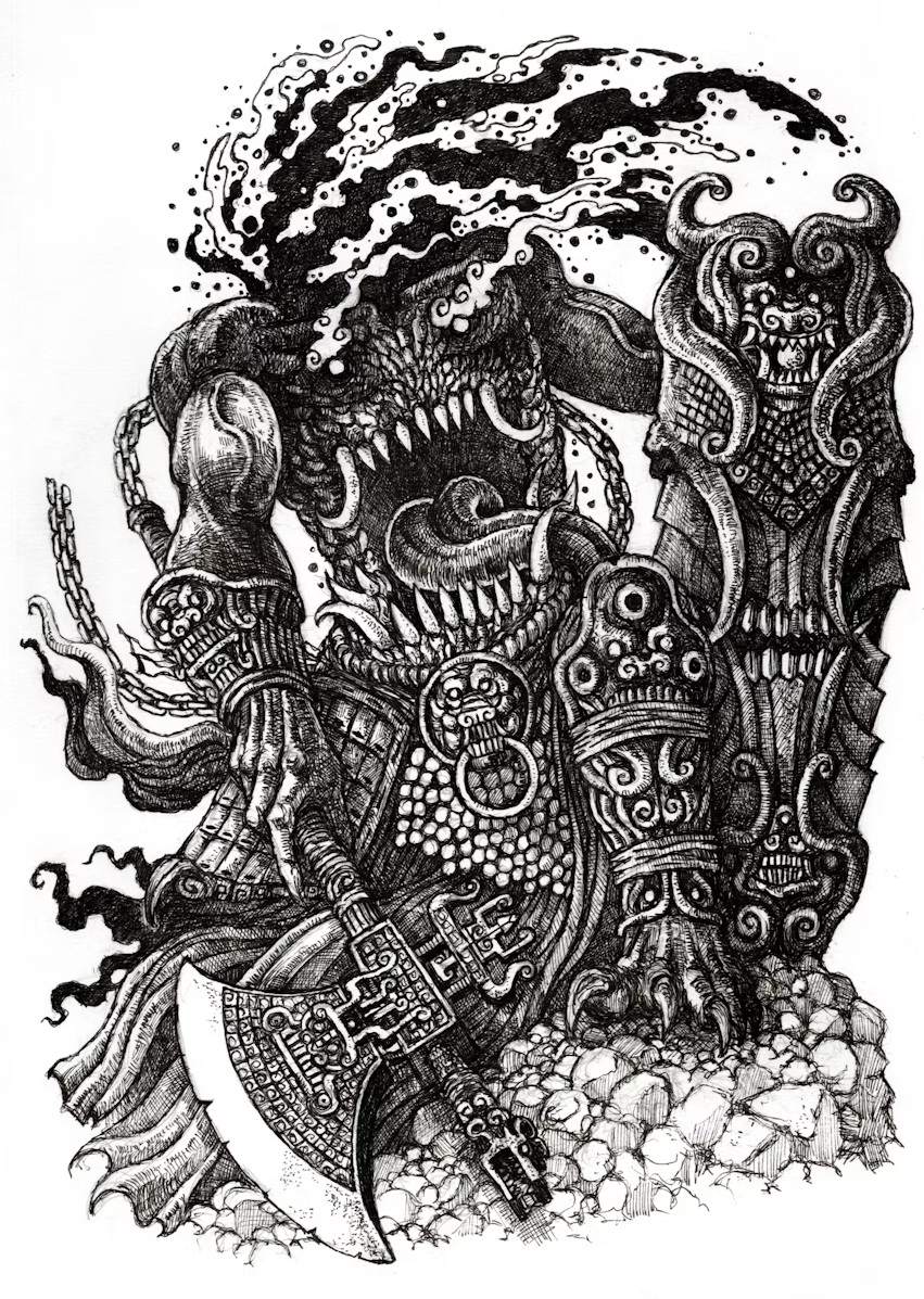 𝕭𝖎𝖌𝖊𝖌𝖌𝖘 𝕭𝖑𝖆𝖈𝖐 𝕻𝖊𝖓 (@kiratisatt) on Twitter photo Might be one of my most favorite piece
Xingtian "Deity Defier" 🪓🛡️
Own by <a href="/RizwanNft/">rizart.eth ᴺᶠᵀ</a>
Reference VS. Art Might be one of my most favorite piece
Xingtian "Deity Defier" 🪓🛡️
Own by <a href="/RizwanNft/">rizart.eth ᴺᶠᵀ</a>
Reference VS. Art