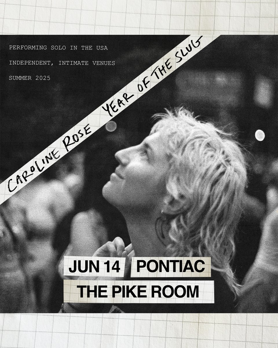 🌹 Caroline Rose 'Year of the Slug'

📅 Saturday, June 14th | The Pike Room
🎫 On sale Fri 3/28 | 10am | thecrofoot.com