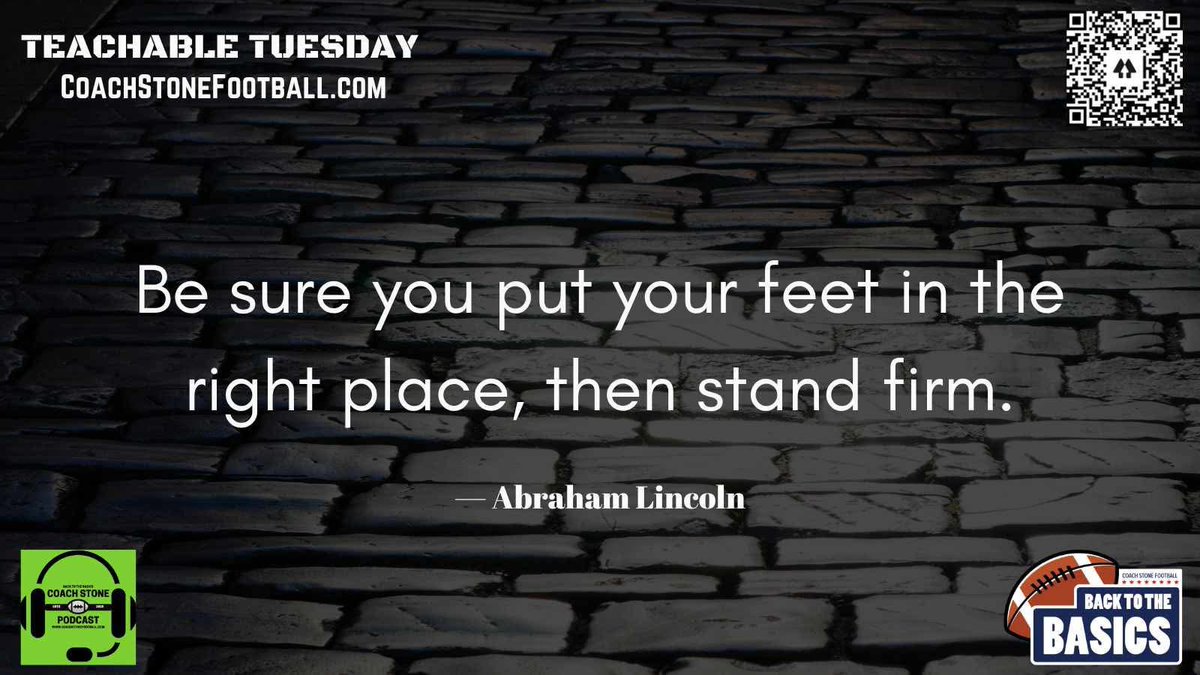 Coach_Stone_MT's tweet image. Coach Stone Football: Back to the Basics

#TeachableTuesday 
#CSFCoaching 
#CSFMagazine 
#CSFCoachingFramework 
#BackToTheBasics 
#DrillManualImpact
