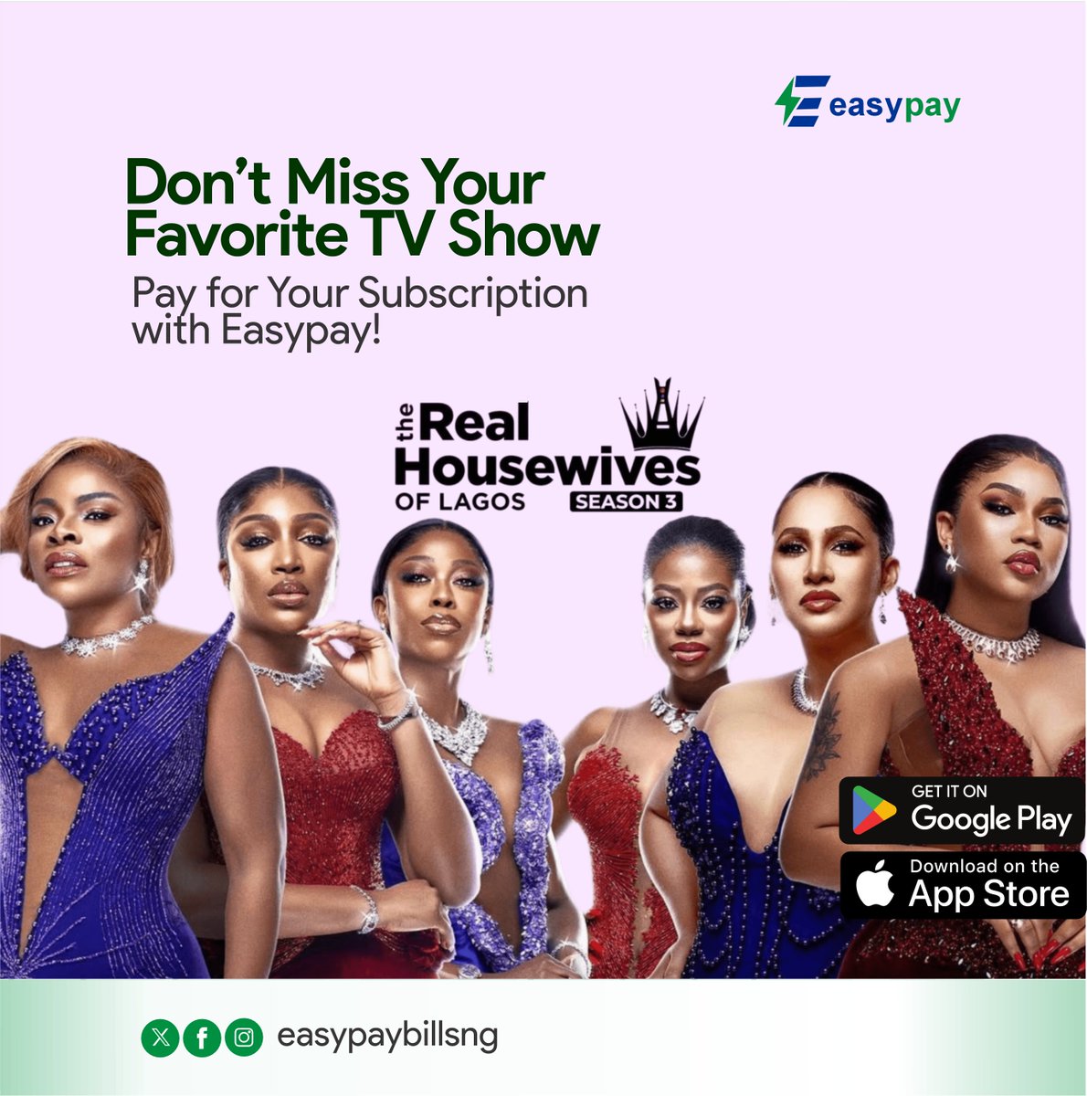 easypaybillng's tweet photo. If you love drama, The show have got MORE of it with #RHOLagos. The Drama continues on your favourite TV. Pay for your TV subscription with Easypay https://t.co/5bpQO8cu5o