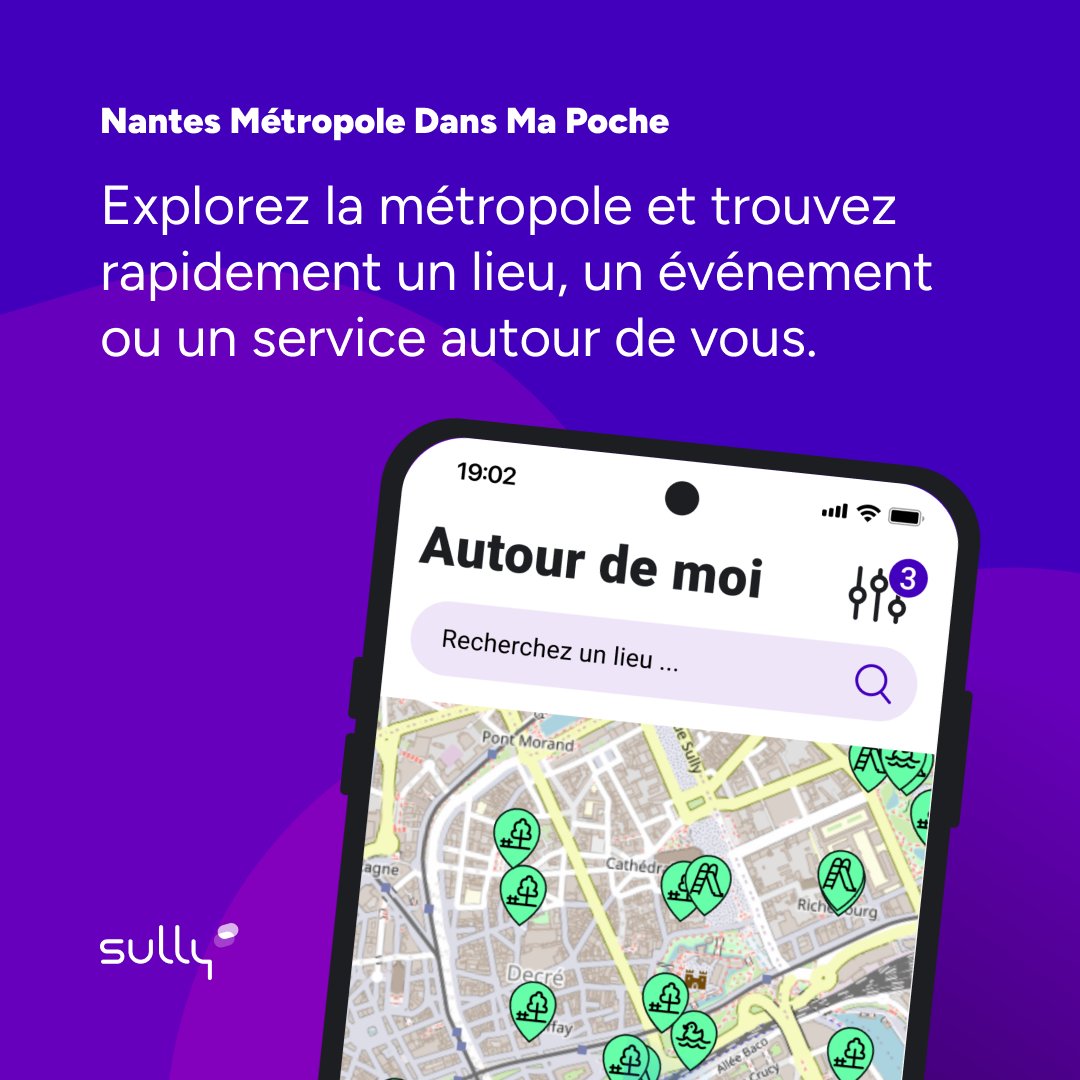 SullyGroup's tweet image. 📱Avec @NantesMetropole, nous sommes fiers d&apos;annoncer la nouvelle version de l&apos;#applicationmobile &quot;Nantes Métropole Dans Ma Poche&quot; !
📲 L’application offre + de 20 services et informations pratiques : vie quotidienne, actualités, transport, culture et loisirs…

#NMDMP @nantesfr