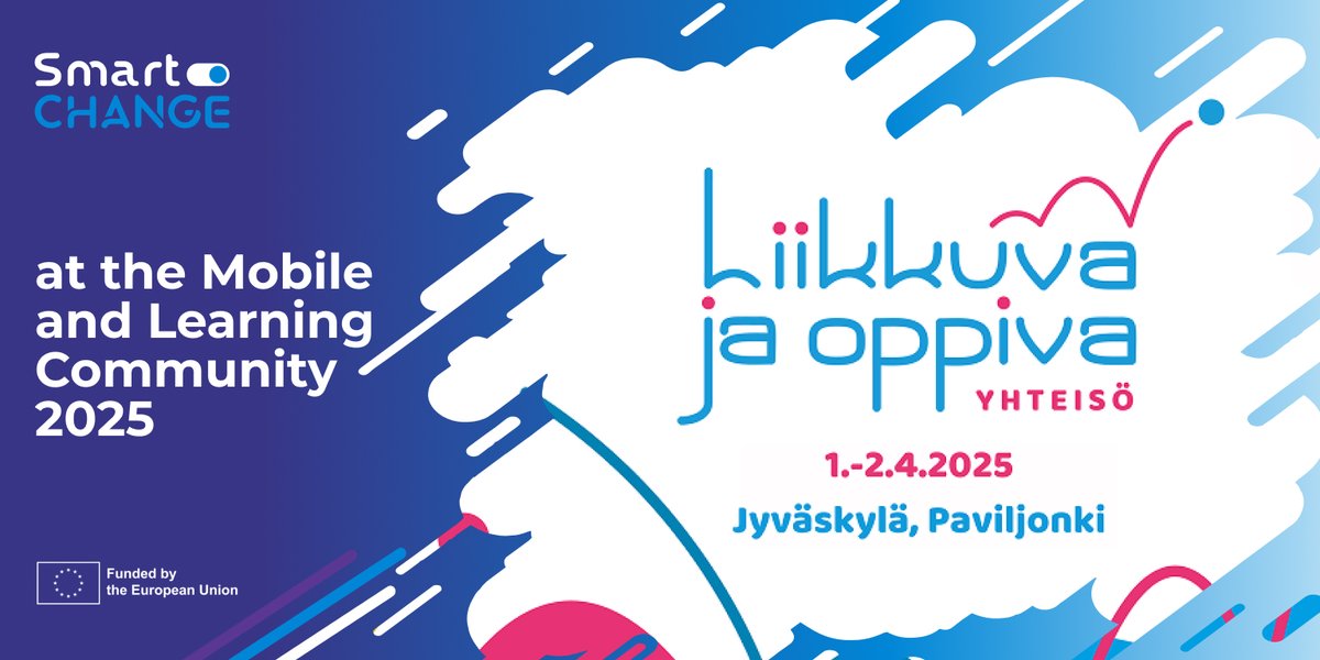Next week, SmartCHANGE joins the Mobile and Learning Community 2025 in #Finland to explore active learning!

📍 Visit our stand on 1-2 April to see how AI-driven #health forecasting helps tackle chronic diseases early.

🔗tinyurl.com/2wpfew6s