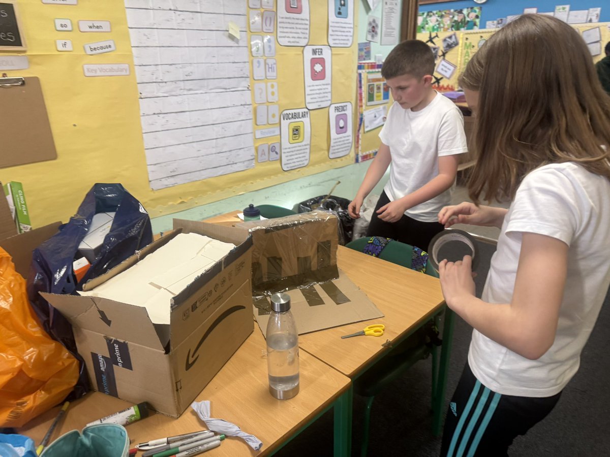 P6C are working teams to create their own Anderson Shelters.