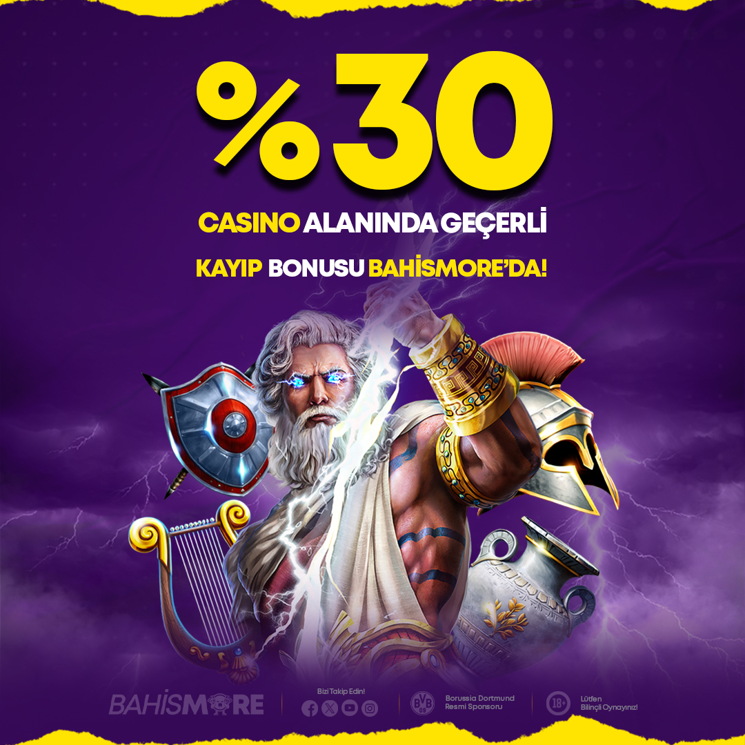 😏BAHİSMORE ile Yatırım yaparken sadece kazançlarınıza değil kaybınıza da değer katın! 

⭐️ Şansınızın geri dönüşü için BAHİSMORE' da %30 kayıp bonusu !

🎁Haftanın her günü, kaybınıza 💯3️⃣0️⃣ bonus fırsatını kaçırmayın!

⭐️BAHİSMORE İLE DAHA ÇOK !

🟡 GÜNLÜK SINIRSIZ ÇEKİM
