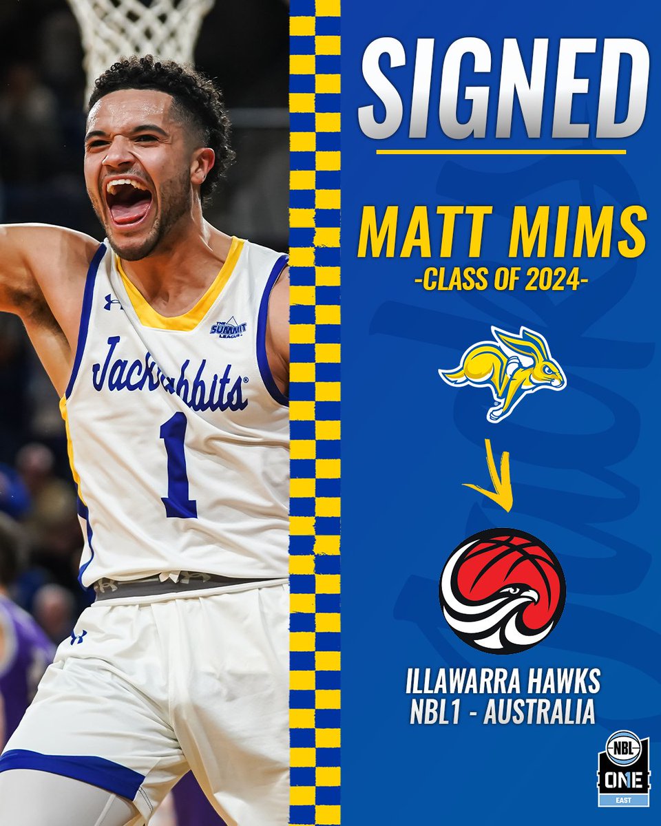 Another Jackrabbit in the pros ✍️

A shoutout to <a href="/mattmims15/">Matt Mims</a> who signed his first professional contract to play the 2025 season with the <a href="/NBL1/">NBL1</a> squad for <a href="/illawarrahawks/">Illawarra Hawks Basketball</a>!

#GoJacks 🐰