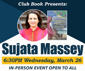 ICYMI: <a href="/ClubBookMN/">Club Book</a> picks back up TOMORROW at <a href="/hclib/">Hennepin County Library</a> w/ @SujataMassey! Details: clubbook.org.