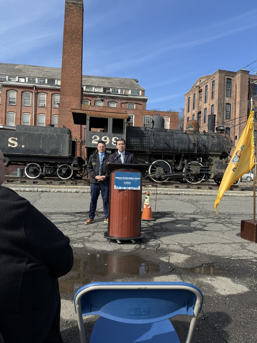 Chris Flores (@chrisrflores13) on Twitter photo HAPPENING NOW: <a href="/NewJerseyEDA/">New Jersey EDA</a> CEO Tim Sullivan is announcing over $12M to support revitalization projects in Paterson and Passaic. HAPPENING NOW: <a href="/NewJerseyEDA/">New Jersey EDA</a> CEO Tim Sullivan is announcing over $12M to support revitalization projects in Paterson and Passaic.