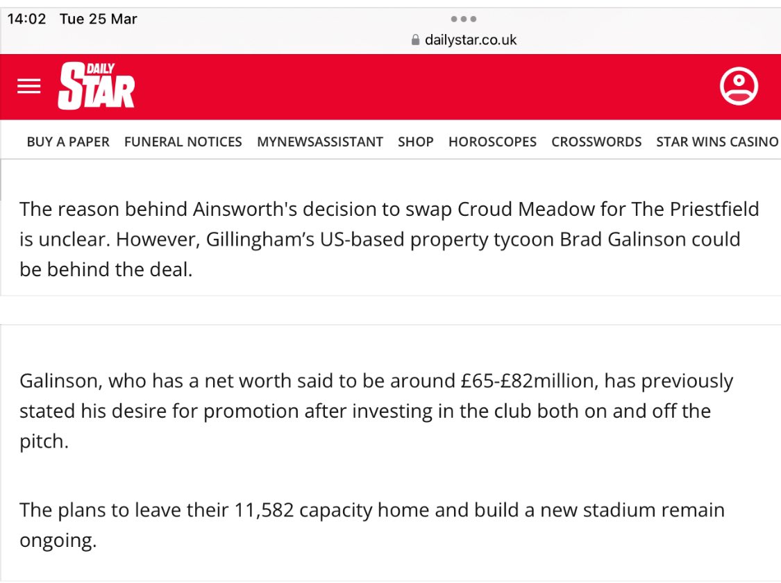 Dave R (@rheidolviewer) on Twitter photo So the difference between Gillingham and #Salop is they already have the money to build. Only time will tell Ainsworth’s true motivation and ability. A dark day for <a href="/shrewsburytown/">Shrewsbury Town FC</a> So the difference between Gillingham and #Salop is they already have the money to build. Only time will tell Ainsworth’s true motivation and ability. A dark day for <a href="/shrewsburytown/">Shrewsbury Town FC</a>