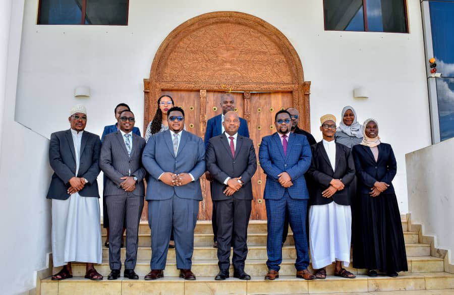 Building Strategic Engagement and Partnerships among rule of law actors. With me are Chief Justice of Zanzibar, Hon. Khalid Ramadhani, Chief Kadhi, Hon Shekh Othman Omary, Deputy Kadhi , Registrar’s HC Zanzibar , President Zanzibar Law Society and representatives from PÀLU ,