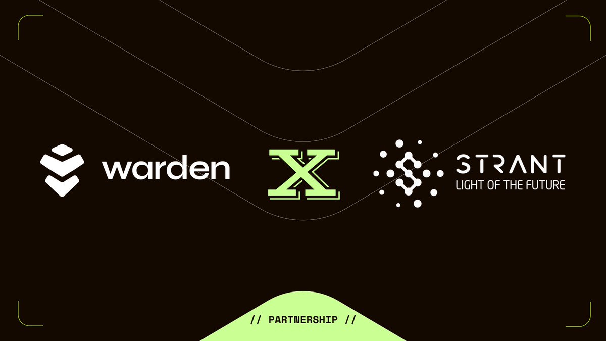 Warden Protocol x <a href="/StrantAI_Tech/">Strant AI</a> : Powering On-Chain Autonomous Financial Intelligence  👾

At Warden Protocol, we are excited to partner with Strant AI to accelerate the convergence of AI and blockchain for a truly autonomous Web3 future. As the infrastructure layer for verified