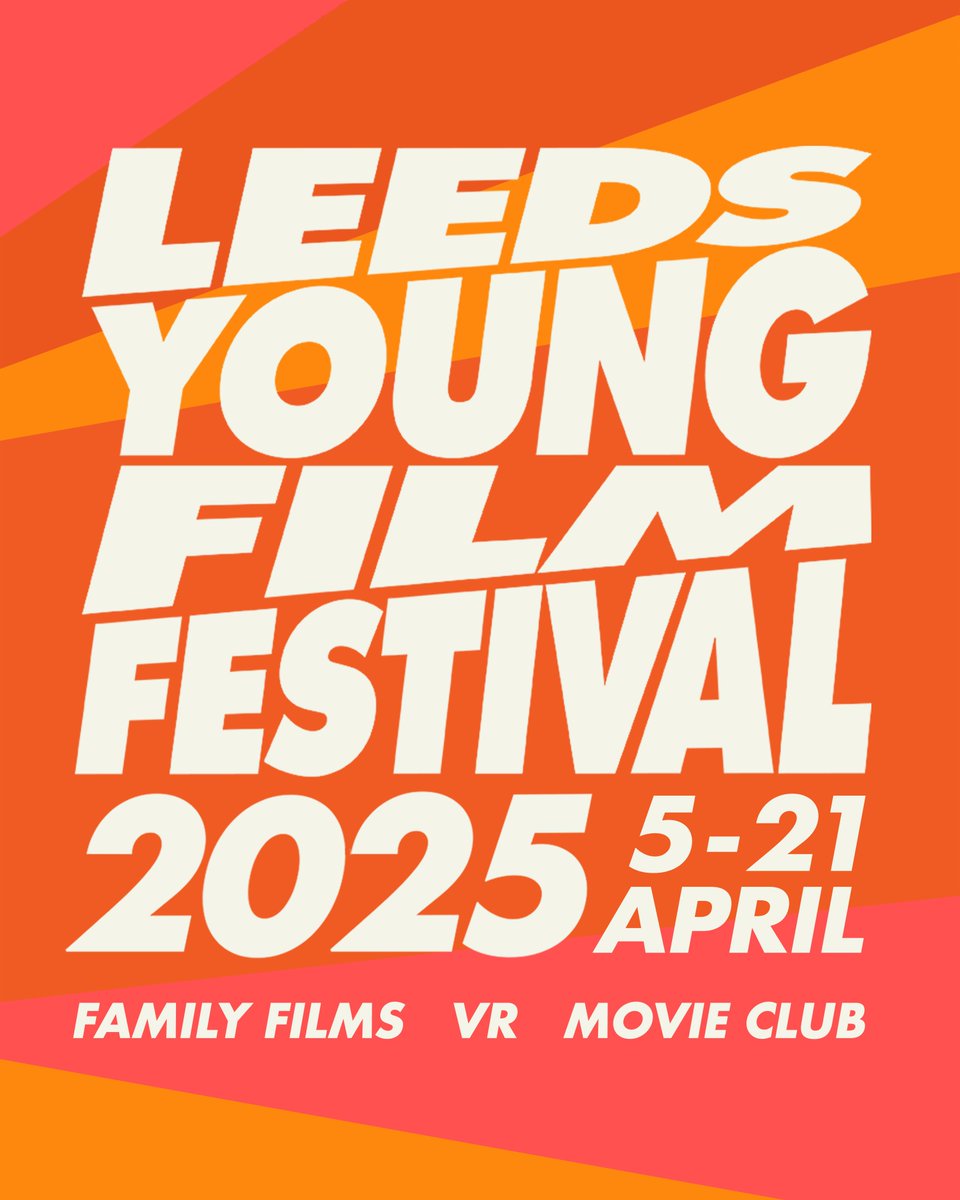 he #LYFF2025 programme is live! 🎬 Celebrate family film &amp; inspire young talent this Easter with screenings, Movie Club workshops &amp; VR fun across Leeds &amp; Bradford. 🌟 Runs 5–21 April. Book now at leedsfilm.com! #LeedsYoungFilmFestival #LYFF #LYFF2025