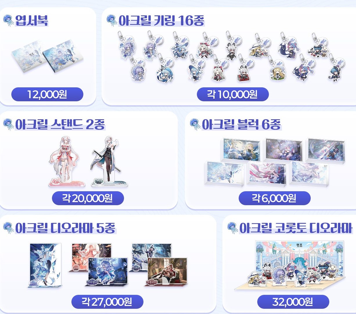 鳴潮 韓国 1周年 フェスティバル カルテジア キーリング カード