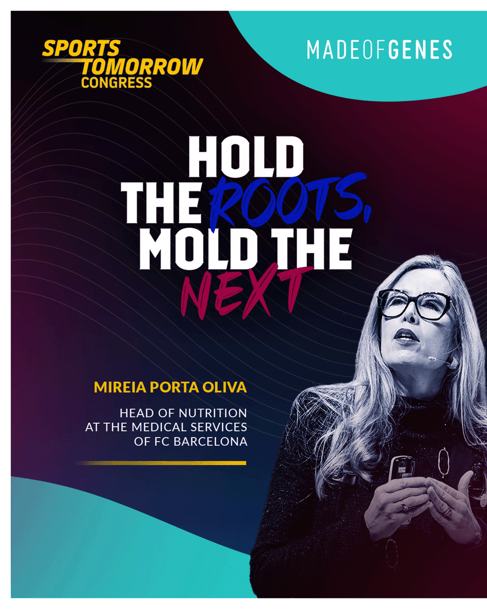 madeofgenes's tweet photo. Always a pleasure to hear @MireiaPorta, @FCBarcelona_es. Her focus on personalized approaches during #STC25 fits perfectly with #MadeofGenes. 🧬
The collaboration between Mireia, FC Barcelona & Made of Genes will shape precision sports nutrition. 🚀🥇
#Multimodalhealth https://t.co/HkBtyHqES7