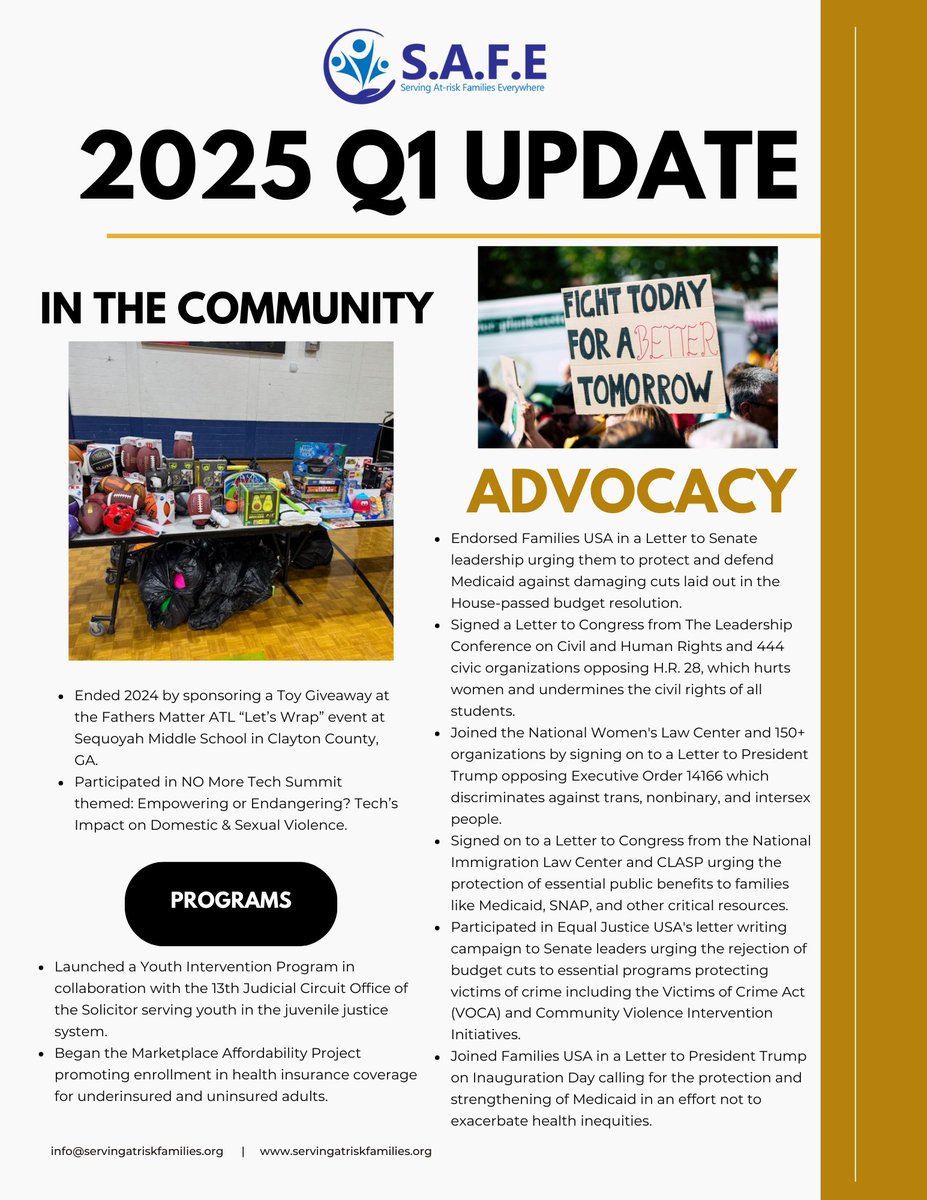 ServeAtRiskFam's tweet image. Wondering what we've been up to in 2025? Check out our newsletter and support our work: donorbox.org/give2safe