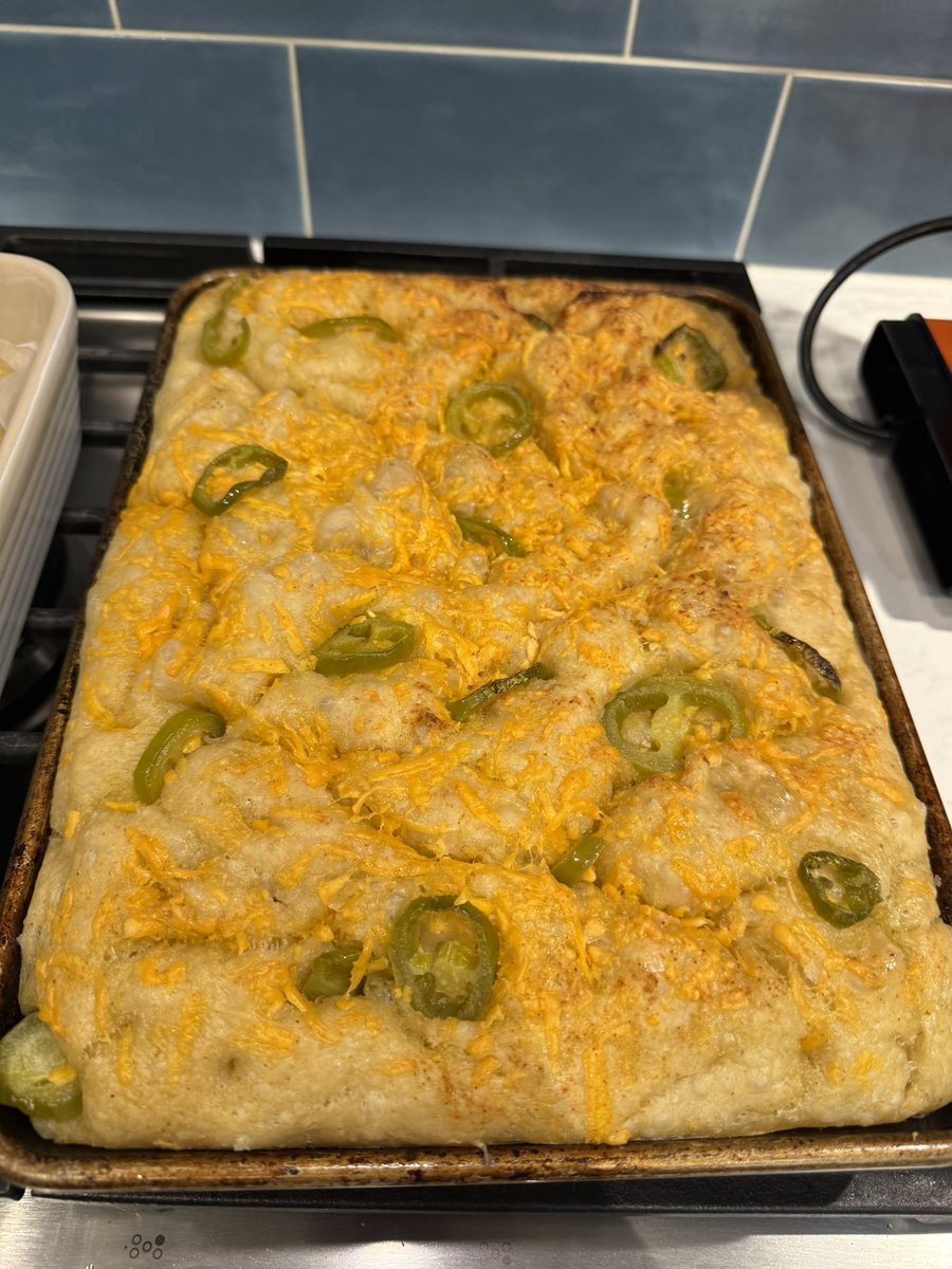 Mixed berry and cheddar jalapeno focaccia. Stupid good!  Ellie is amazing!