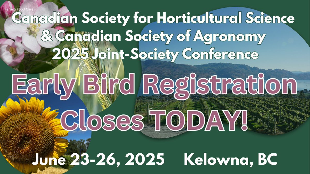 Have you registered for the CSHS CSA Joint-Society Conference?  Early bird registration ends today!  Register here: bit.ly/4l4jFNa

Conference registrations closes May 15th.