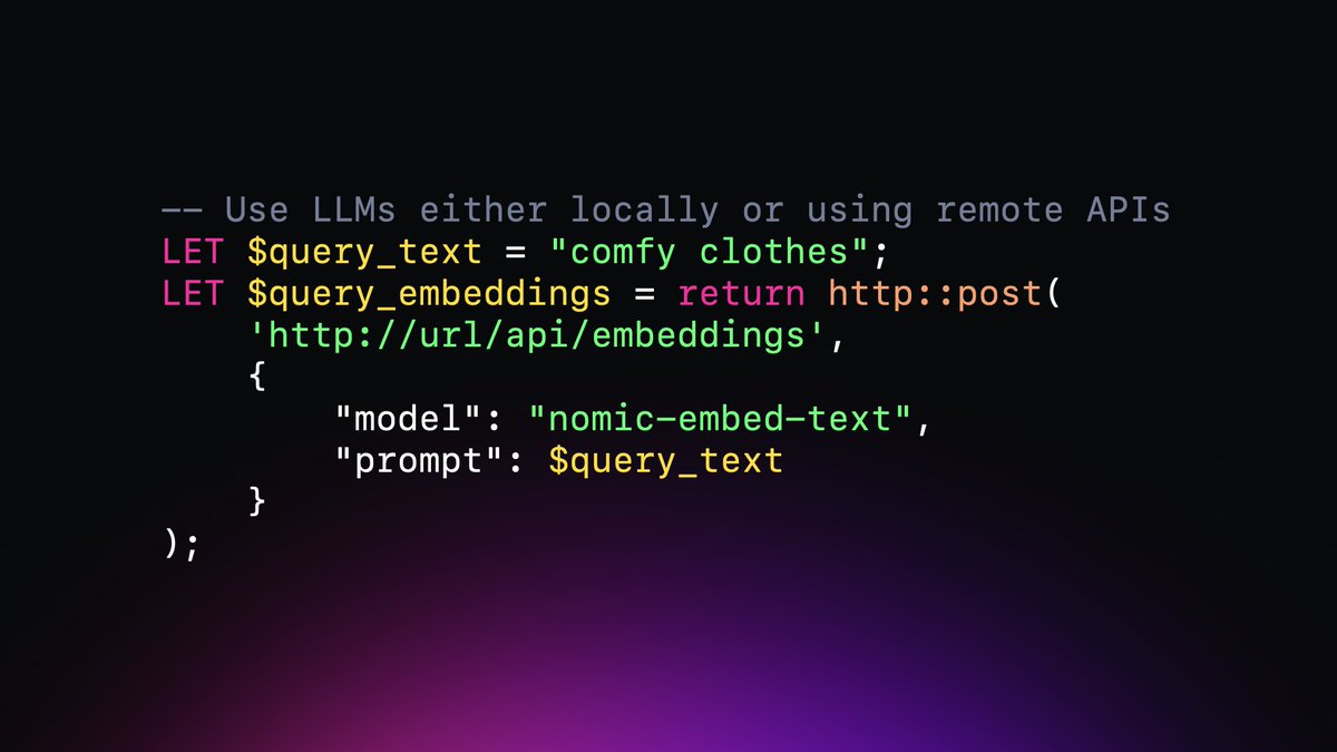 Our multi-model database makes it easy to work with LLMs without the need for glue code. Learn more. 👉 sdb.li/41A1vdS