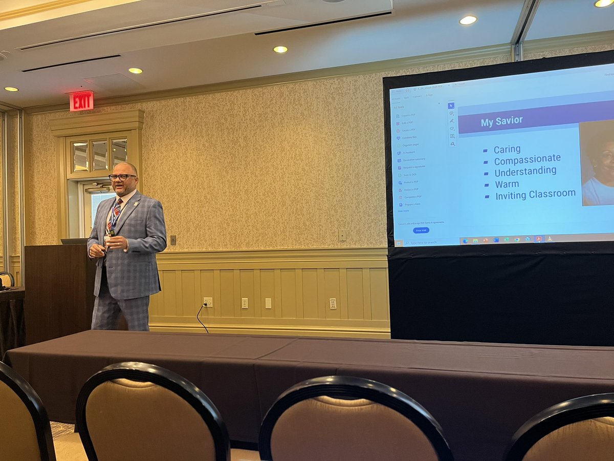 Dr. Lejara and Dylan Duyne from Philadelphia sharing the Student Well Being Survey and how it is used to provide a human element to data. #PDEDATASUMMIT2025