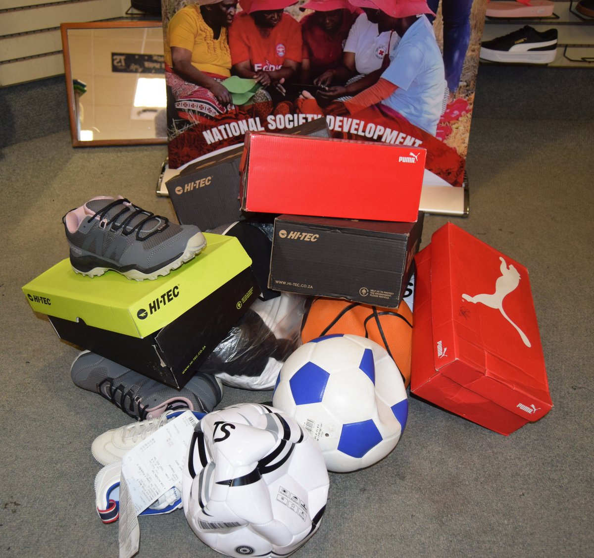 redcrosseswatin's tweet photo. Blessed is the hand that gives! Total Sports, Mbabane under the Foschini Group has donated clothes which consists of sneakers, and soccer balls worth E12,000.00 to @redcrosseswatin
Thank you #TotalSports #FoschiniGroup
#wearebaphalali
#KeepHumanityAlive https://t.co/F7hW7PyR9Q