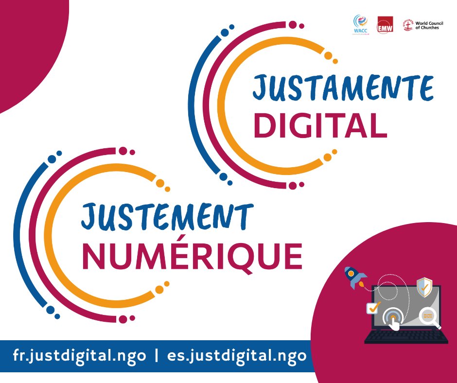 waccglobal (@waccglobal) on Twitter photo 🚀🚀🚀 #JustDigital is here in Spanish and French! Learn more & register for Justamente Digital & Justement Numérique, our digital literacy e-course developed with help from <a href="/ALWacc/">WACC América Latina</a> & <a href="/waccafrica/">WACCAFRICA</a>: bit.ly/JustDigital-ES…
With #EMW & <a href="/Oikoumene/">World Council of Churches (WCC)</a>
#DigitalJustice #JustDigitalTuesday 🚀🚀🚀 #JustDigital is here in Spanish and French! Learn more & register for Justamente Digital & Justement Numérique, our digital literacy e-course developed with help from <a href="/ALWacc/">WACC América Latina</a> & <a href="/waccafrica/">WACCAFRICA</a>: bit.ly/JustDigital-ES…
With #EMW & <a href="/Oikoumene/">World Council of Churches (WCC)</a>
#DigitalJustice #JustDigitalTuesday