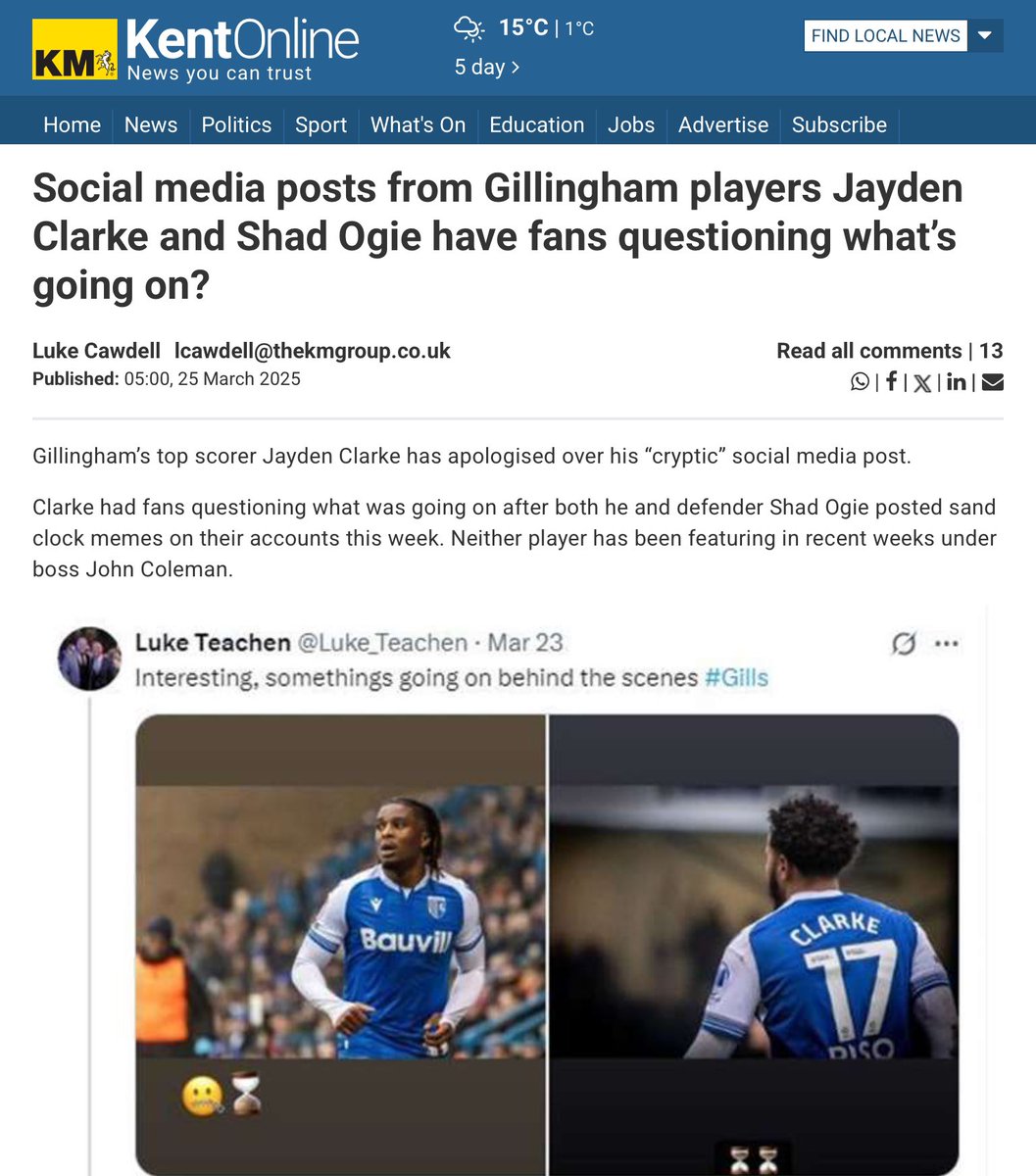 Dave R (@rheidolviewer) on Twitter photo Well their players obviously knew a couple of days ago about Ainsworth’s impending arrival if their tweets are anything to go by. #salop <a href="/shrewsburytown/">Shrewsbury Town FC</a> <a href="/Ollie_Westbury/">Ollie Westbury</a> #Gillingham Well their players obviously knew a couple of days ago about Ainsworth’s impending arrival if their tweets are anything to go by. #salop <a href="/shrewsburytown/">Shrewsbury Town FC</a> <a href="/Ollie_Westbury/">Ollie Westbury</a> #Gillingham