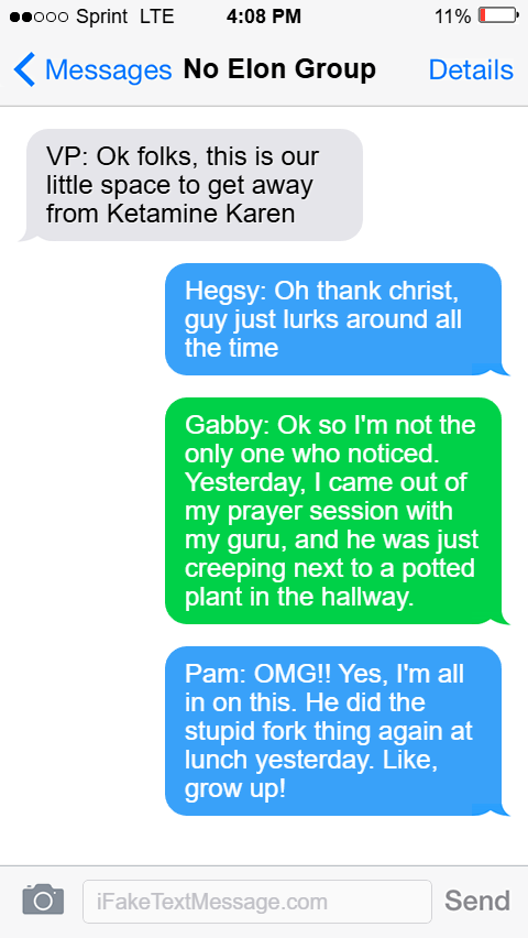 #Cubie was invited to another Group chat yesterday. At least this one seems less "national security-y" and more "Mean Girls-y". 
#Cubie's stint in the White house certainly is getting interesting!
The Motherland Provides!