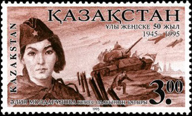 OskanaShadow's tweet photo. Most people in the West can't understand Eastern People. I give you one example. When Nazi Germany invaded the USSR, the enlistment offices in Kazakhstan, was flooded by ... Kazakh women. Around 180,000 served in the Red Army. 
Kazakh people still love to tell their heroic tales. https://t.co/78fHmmk5sH