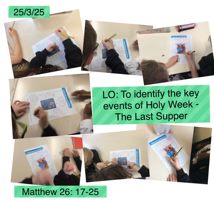 Stjohnscoventry's tweet image. Year 3 have continued their discussions around the events of Holy Week, looking at the Last Supper today. They have super knowledge recall and great empathy and understanding. #RE #UnderstandingChristianity