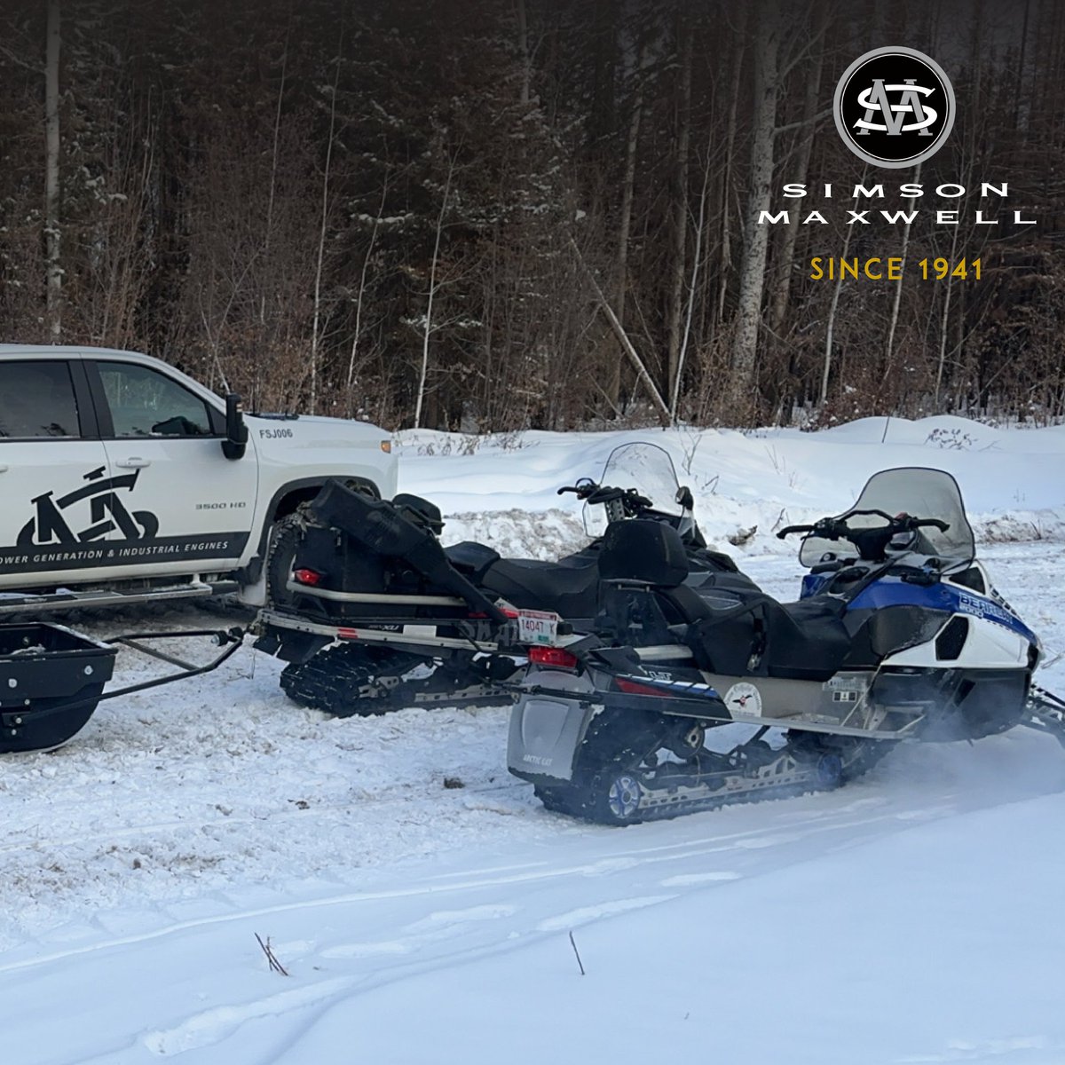 SimsonMaxwell's tweet image. Navigating 38km through the Northern Rockies on snowmobiles to reach a vital site—winter roads were impassable due to forest fires. We adapt to deliver reliable power solutions in the toughest conditions. 

#PoweringPossibilities #NoRoadNoProblem #SimsonMaxwell $CEI