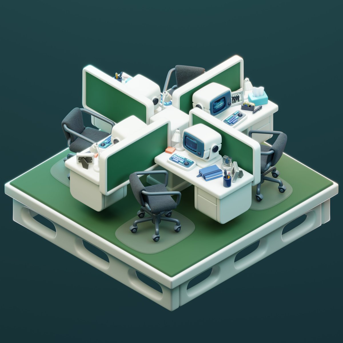 Please try to enjoy each outie fanart equally, and not show preference for one over the others.

#b3d #Blender3D #severance