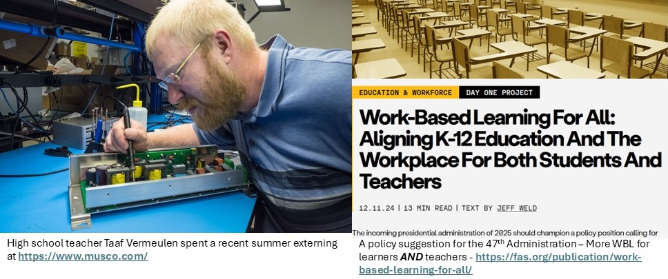 Work-based/Career-linked/Experiential Learning -- whatever we call it, #47 is about workforce development -- Beware tho - don't forget #STEMteachers! Here's the policy to make it happen: fas.org/publication/wo… More info? --&gt; Ch. 8 in nsta.org/blog/creating-…