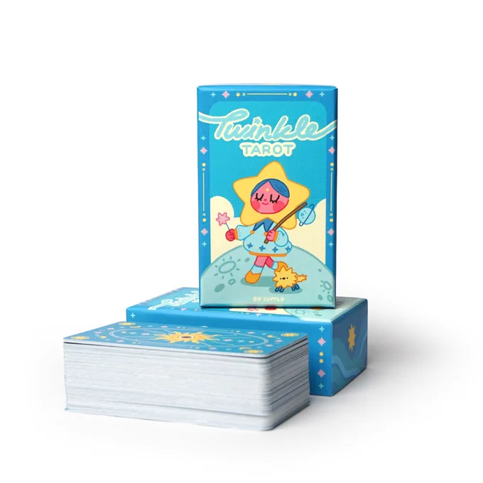 แอบมาอัพเดทตอนนี้ไพ่เซ็ท Twinkle Tarot จะมีไปลงงานหนังสือ 30 สำรับ และจะหมดสต๊อกล็อตแรก(300สำรับ)แล้วเดี๋ยวจะมีเปิดพรีออเดอร์อีกครั้งมีสล็อตว่างอีก 200 สำรับเท่านั้นเพราะเป็นลิมิเต็ท 500 สำรับ (มีNo.)สำหรับผู้ที่สนใจฝากติดตามนะคะหรือใครอยากได้เลยไปซื้อที่งานหนังสือได้ค่ะ 